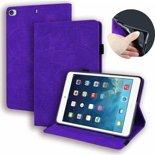 For iPhone iPad 5 6 7 8 9 Case Stand 9.7 inch Full Tablet Cover PU Leather Anti fall for iPad mini Cases