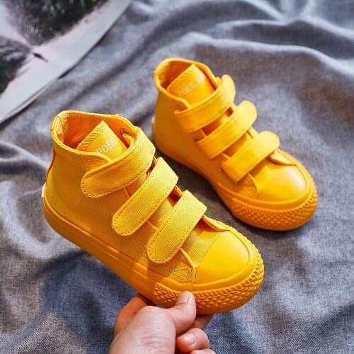 Children Canvas Shoes Kids Sneakers High Top Boys Girls Baby Sport Shoes 2019 Spring Autumn Fashion Outdoor Casual Running Shoes