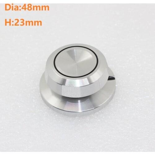 Dia48*H23mm New Gear Shaper Cap Type Knob Five Equal Parts Of 10 Straight Grain Full Aluminum Alloy Solid Material High-end Knob