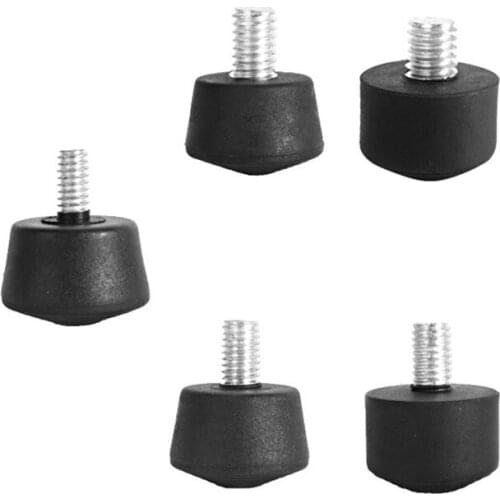 JABS 5 PCS Universal Anti-Slip Rubber Foot Pad Feet Spike for Tripod Monopod 1/4inch