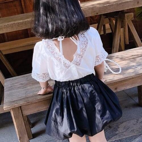 2021 baby girl fashion sweet clothing set white Shirts+dress spring autumn clothes girls kids suits children wear