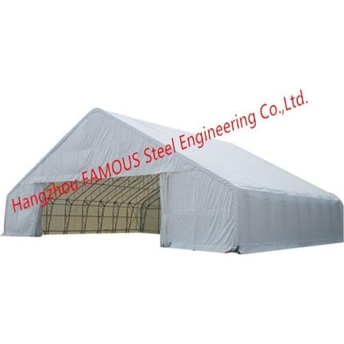 Climbing Roof Type Metal Storage Tents Outdoor Windproof PVC Steel Framed Hangars CE Certified