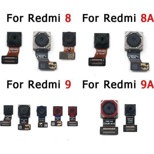 Original Rear Front Camera For Xiaomi Redmi 9A 9 8A 8 Back Flex Facing Small Frontal Selfie Camera Module Repair Spare Parts