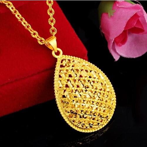 Hollow Out Carved Coin Necklace for Women Fashion Gold Color Muslim Allah Necklace Turkish Pendant Long Necklaces Jewelry