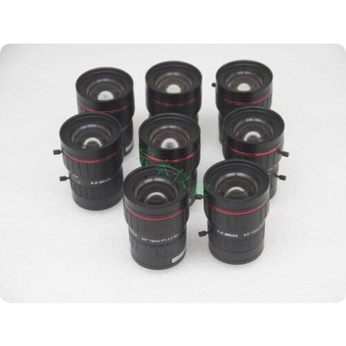 Used original Industrial lens 12mm F1.4 2/3" 3Mega 3 megapixel C-mount wide angle