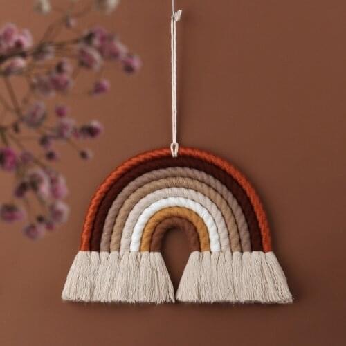 Nordic Style Rainbow Decoration Baby Room Wall Hanging Kids Tent Decoration Children Room Accessories Photo Props