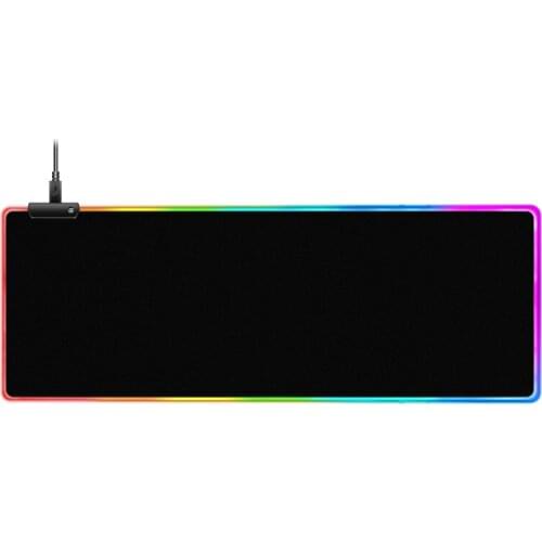 RGB Gaming Mouse Pad Waterproof Anti-slip Rubber Keyboard Desk Mat 800*300*4mm Office Mousepad For Laptop Gamer Working Playing