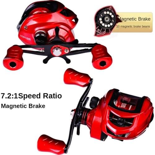 New Winter Ice Fishing Reel Baitcasting Reels 7.2:1 Raft Fishing Bait Casting Reel Fish Accessories Saltwater Fishing Gear Pesca
