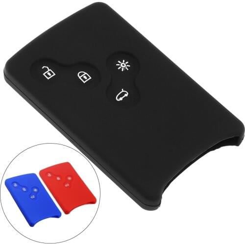 Silicone 4 Buttons Auto Car Key Cover Case Protector Holder for Renault Clio Logan Megane 2 3 Koleos