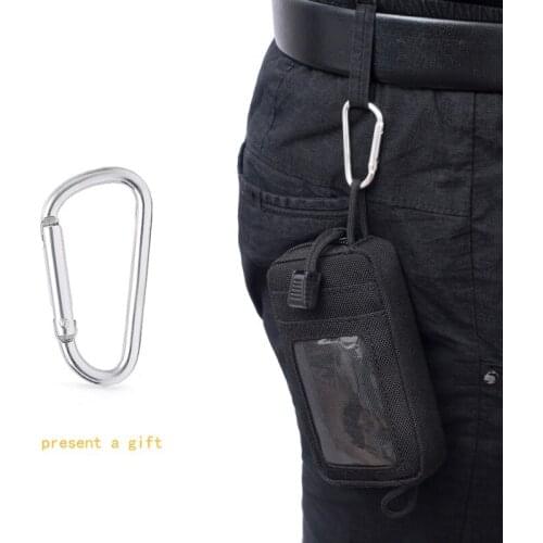 Waterproof EDC Pouch Key Change Wallet Travel Kit Coin With Card Pack Zippers Waist Bag For Portable Tactical Camping Hiking T