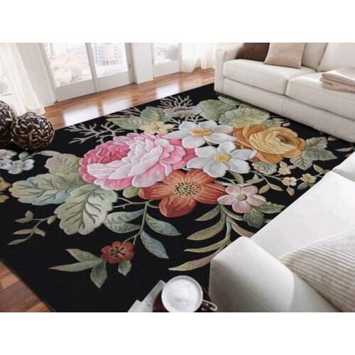 100% Wool Ingredient carpet with flowers for Hallway Aisle Corridor doorway large Mat Rugs Decoration Floor rugs Custom made