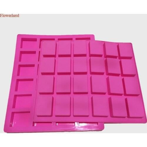 24 Cavities Small Rectangle Bars Silicone Mold DIY Soap Molds Plaster Mold Ice Mold Silicone Mold Chocolate Mold
