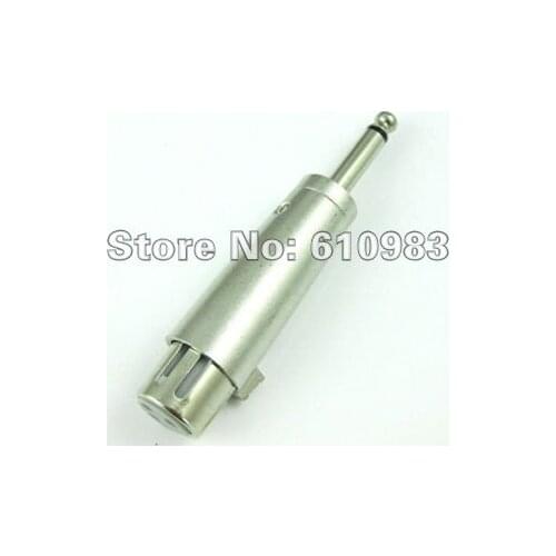 5 pieces/lot) High Quality 1/4" 6.35mm Male Mono plug to Locking XLR female Jack Adapter 3 pin connector