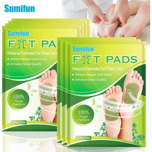 60Pcs Wormwood Foot Pain Relief Patch Detox Lose Weight Slim Pad Help Sleeping Improve Metabolism Herbal Plaster Health Care