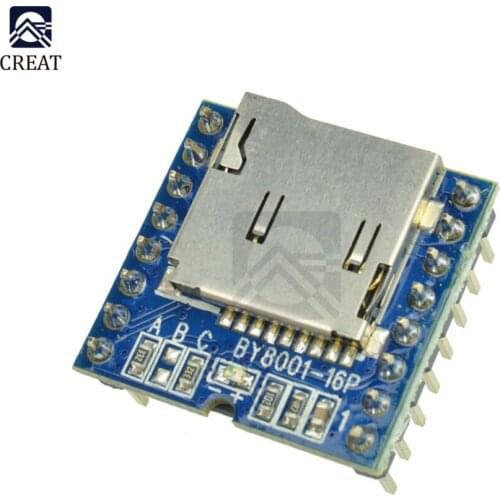 TF Micro SD U-Disk BY8001-16P MP3 Player for Arduino Audio Voice Module Board 3.3V 5V
