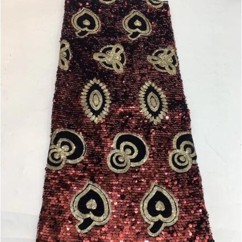 African sequin lace fabric 2021 high quality lace french mesh lace fabric bridal dress Nigeria lace fabric ZX3781