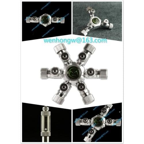 Aquarium splitter for co2 regulator multi-way 2/3/4/5/6 way co2 diy independent regulating fish tank aquatic plant CO2 multi-way