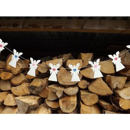 Guardian Angel Christmas felt Garlands buntings Christening wedding birthday bridal baby shower Church decor banners