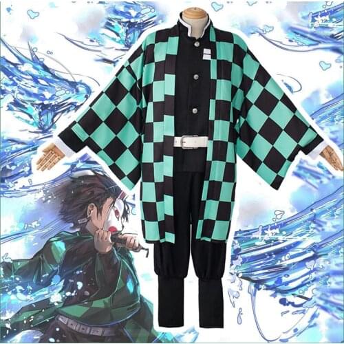 Anime Comic Demon Slayer Kimetsu no Yaiba Cosplay Costumes Kamado Tanjirou Cosplay Costume Uniforms Halloween Blade Of Demon