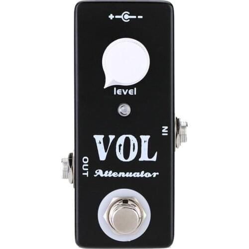 MOSKY VOL ATTENUATOR Guitar Effect Pedal Mini Effect Pedal Black Metal Shell Guitar Parts & Accessories