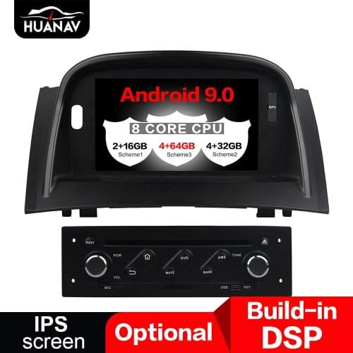 DSP Car DVD Player GPS Navigation For Renault Megane 2 Fluence 2002-2008 SatNav 2 DIN Radio multimedia record pure Android 9.0