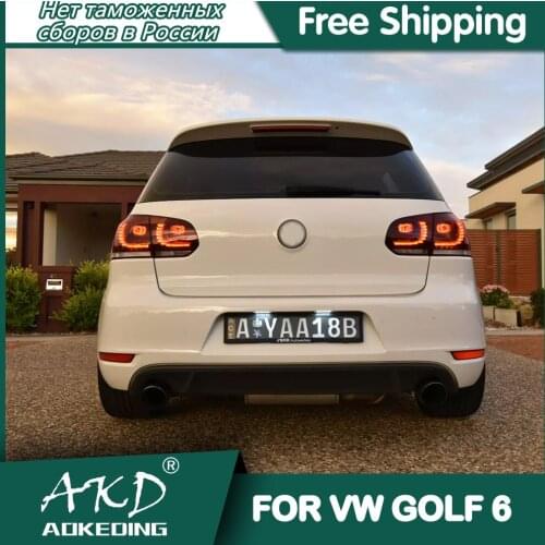 Tail Lights For VW 2009-2012 Golf 6 R20 DRL Daytime Running Lights Tail Lamp LED Bi Xenon Bulb Fog Lights Tuning Car Accessories