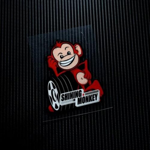 NO.LS043 Free shipping Shining Monkey Sponsor Reflective Sticker 3M Car Stickers&Decals MOTO GP Bike Helmet Windshield ATV