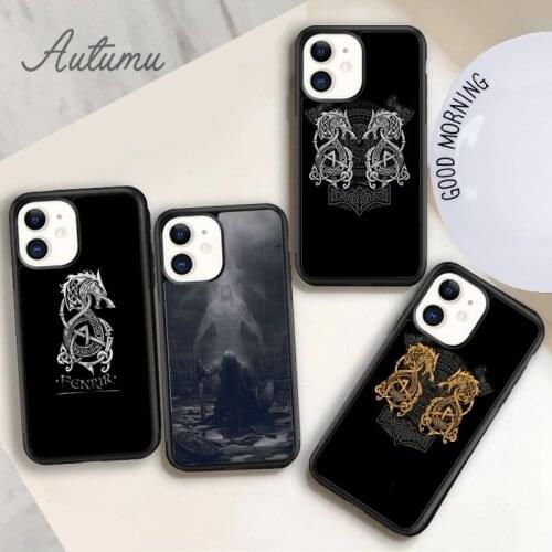 Norse Mythology Viking Phone Case for iPhone 11 12 Pro Max mini X XR XS SE 2020 5 6S 7 8 Plus Samsung Galaxy S8 S9 S10 Cover