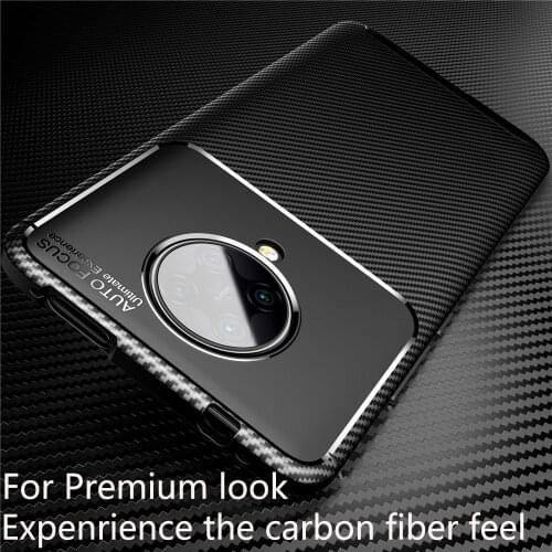 Phone Case sFor Xiaomi Redmi K30 Pro Case Cover For Redmi K30 Phone Case Luxury Carbon Fiber Soft Silicone Matte Cover Capa