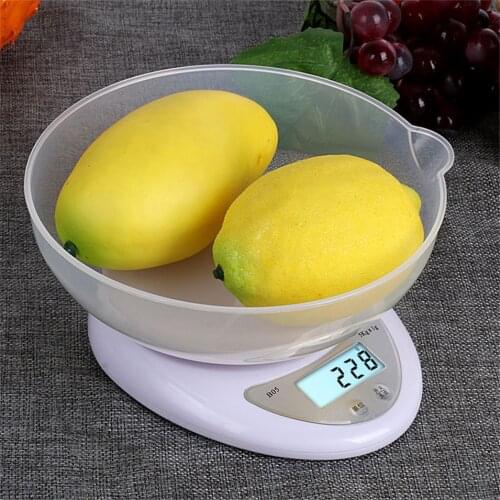 NEW 5000g/1g 1000g/0.1g Food Diet Postal Kitchen Scales balance Measuring weighing scales LED electronic scales with tray