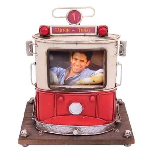 Decorative Metal Trolley Themed and in Pen Holder Photo Frame - Vintage Style, Gift, Trinket, durable Stylish - Quality Material
