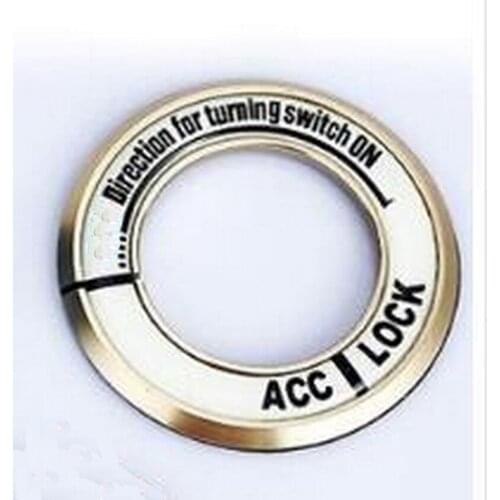 For Highlander Car Ignition Switch Decorative Ring auto switch decorative ring car ACC lock sticker car key ring