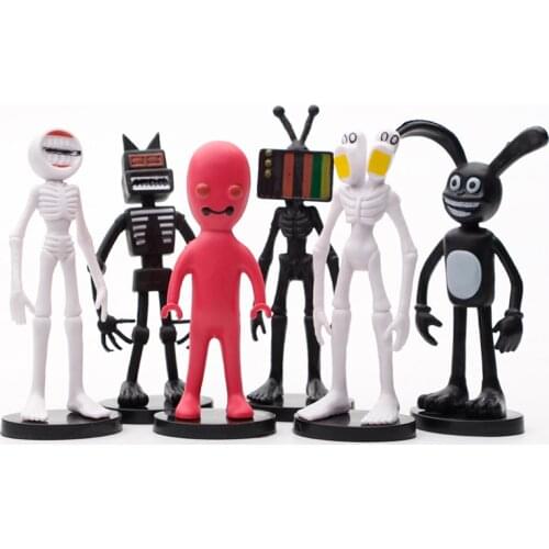 6pcs/set 10cm Siren Head Action Figure Toys Cartoon Sirenhead Horror Model Dolls Figurines Scp 6789 Toys Children Gifts