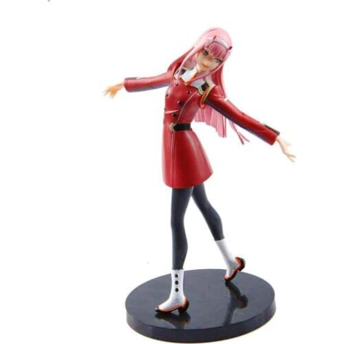 21cm DARLING In The FRANXX Stand Figure Toy ZERO TWO 002 Action Figure Toy Anime Decoration Cosplay Decor Model Dolls Kids Gift