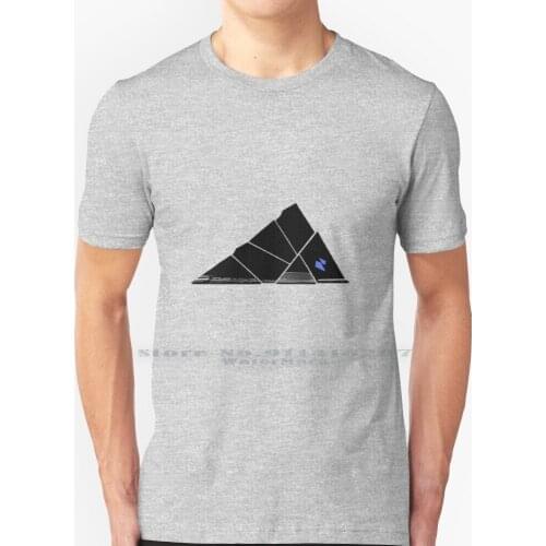 Frosty Pyramid T Shirt 100% Pure Cotton Fantasy Sci Fi Gaming Video Games Minimal Flat Destiny Pyramid Darkness Stasis Warlock