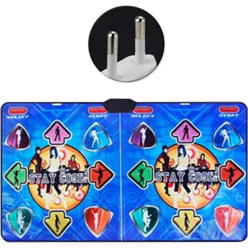 Geneic PVC Game Dance Mat Double Players Anti Slip With Wireless Receiver Remote Controller for Young People