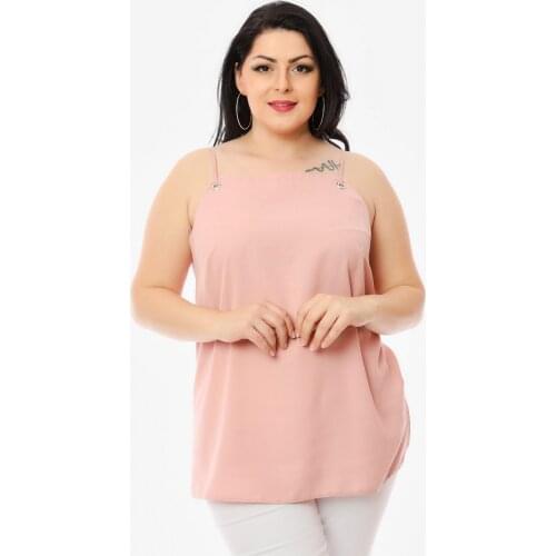 Hanezza Plus Size with Eyelet İp Undershirt