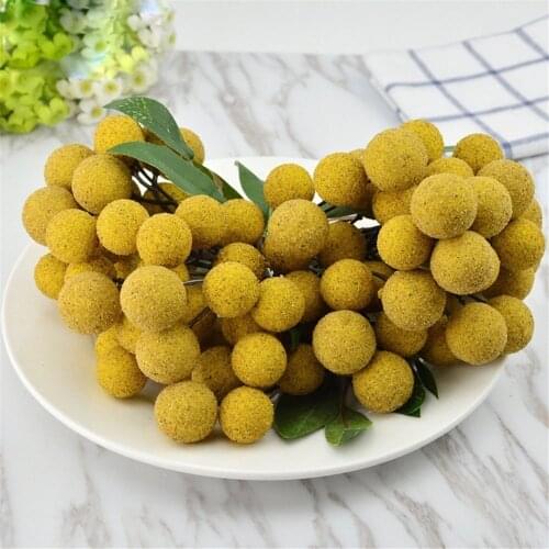 Artificial Simulation longan bunches fruit model festive party supplies home house room shop store decoration faux fake fruit