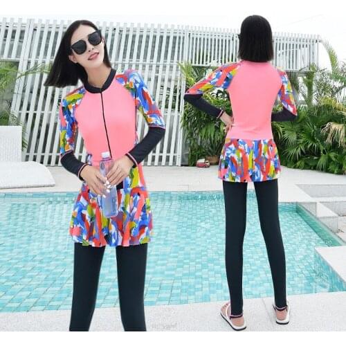 Kite Surf Rash Guard Swimsuits Women Summer 2020 Swimsuit For Girls Swimwear With Long Sleeves Bikini New Sports Suits Yards