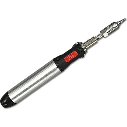 High Capacity Flame Butane Gas Soldering Iron Kit Set Pen Flame Torch DIY Tool Tip use Butane Gas Soldering Iron Pen HT-1937