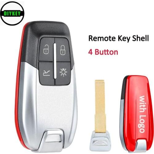 DIYKEY Smart Luxury Remote Key Shell 4 Button for Ferrari 458 588 488GTB LaFerrari with Logo