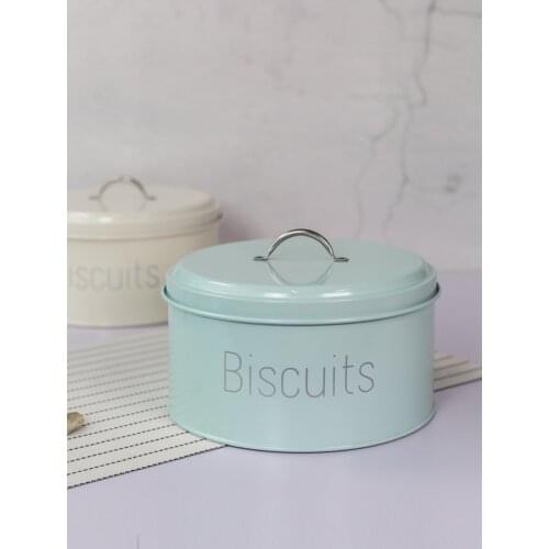Round Type Table Biscuit Snacks Food Storage Box Tableware Baking Cookies Candy Pantry Organizer Kitchen Containers Home Decor