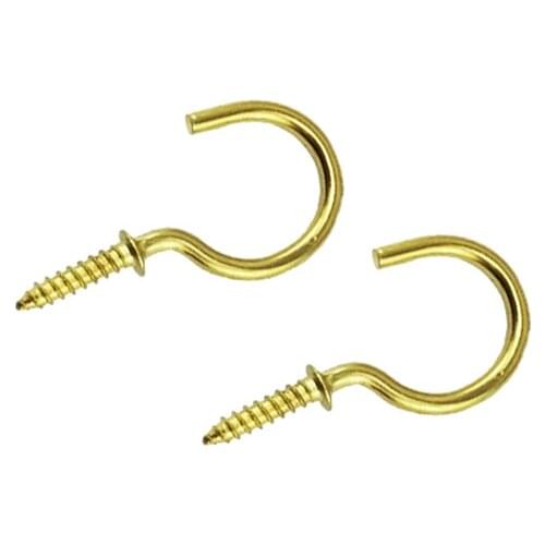 Light hook,iron question mark hooks,sheep eye hook with screws wood self-tapping screw hooking,43mm,4pcs
