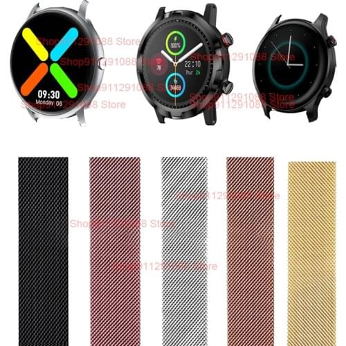 Magnetic Loop Strap For IMILAB KW66 Smart Watch Band 22MM Metal Bracelets For Xiaomi Haylou RT LS05S/RS3 LS04 Wristband Correa