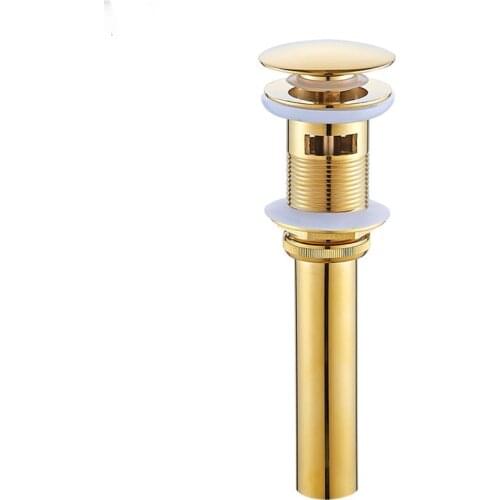 Matte black Bathroom Basin Sink Pop Up Drain Brass with and without gold drain with & without Overflow drian