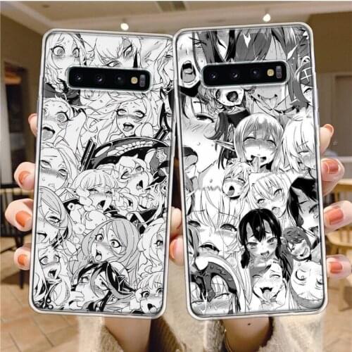 Anime Girl Cartoon Japan Cute Faces Phone Case For Samsung Galaxy A71 A70 A51 A50 A41 A40 A30 A21 A11 A9 A8 A7 A6 Plus A20E A01