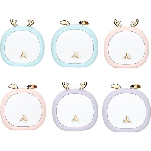 Deer Bunny Table Lamp Cute Pet Night Lights Stepless Touch USB Rechargeable Desktop Light Decoration Adjustable Reading Lamp