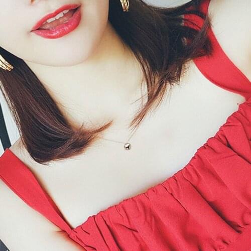 L&P 925 Sterling Silver Necklaces & Pendants For Women Fashion Lady Silver&Rose Glod Two Color Jewelry Accessories