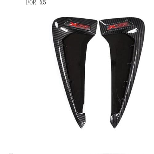 Fit For 2014-2017 BMW X5 Acessories 2 colors ABS Car Front Fender Decoration Side Air Vent Nozzle Car-styling Car Covers 2 Pcs