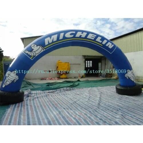 PVC air-tight inflatable arch for sale, logo customizable, with air pump, suitable for commercial advertising campaigns